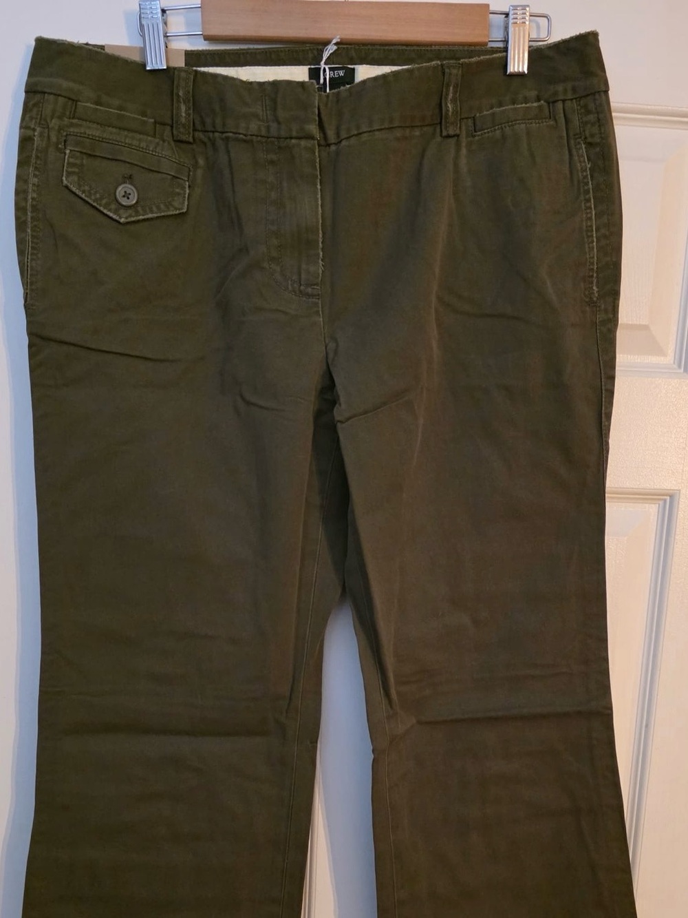 Vintage J Crew Olive Green Bootcut Chinos. Size 14. NWT. $39